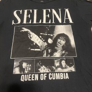 Black Selena Graphic Short Sleeve Tee